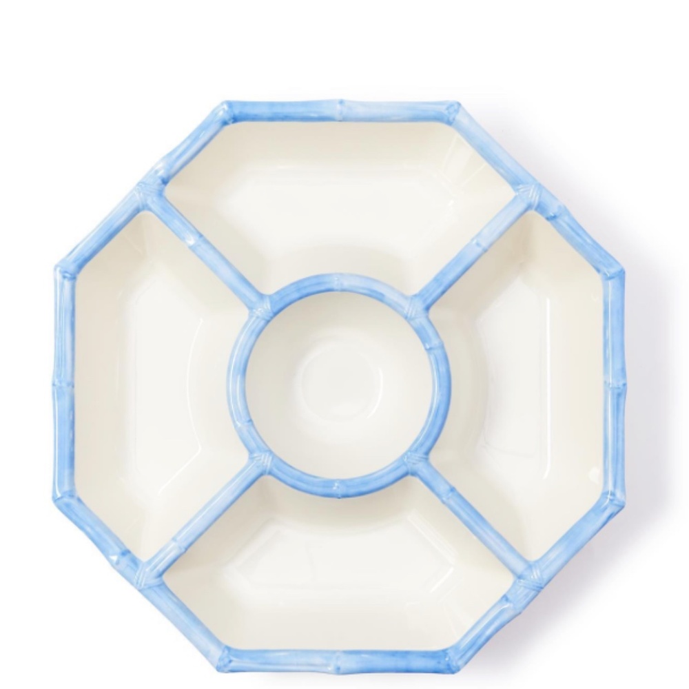 FRENCH BLUE BAMBOO TOUCH CHIP AND DIP